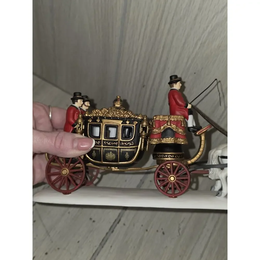Vtg Department 56 Dickens Village Series The Queens Parliamentary Coach 58454